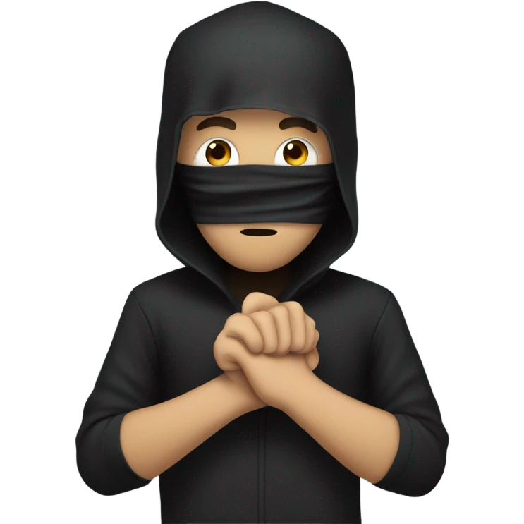 robber with hands up emoji