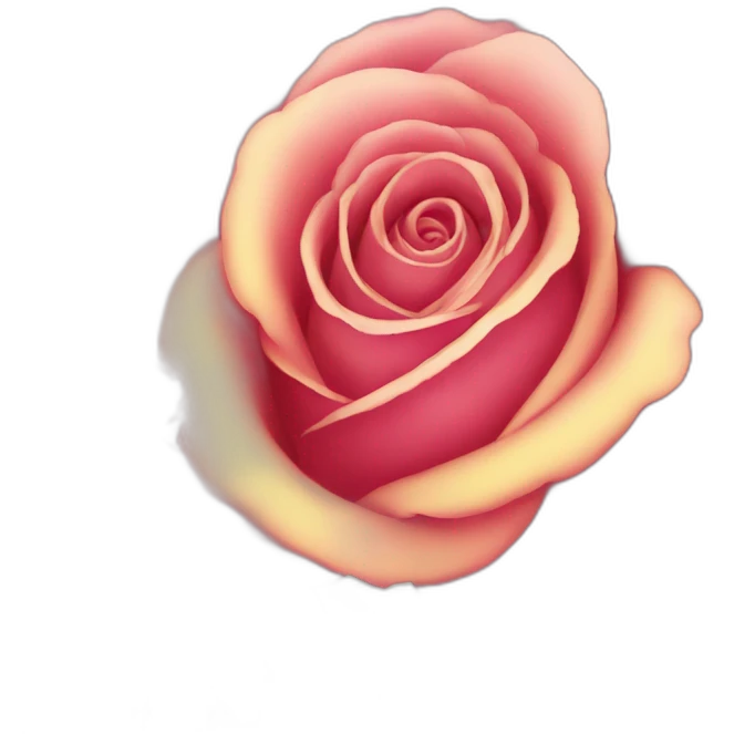 rose arc-en-ciel emoji