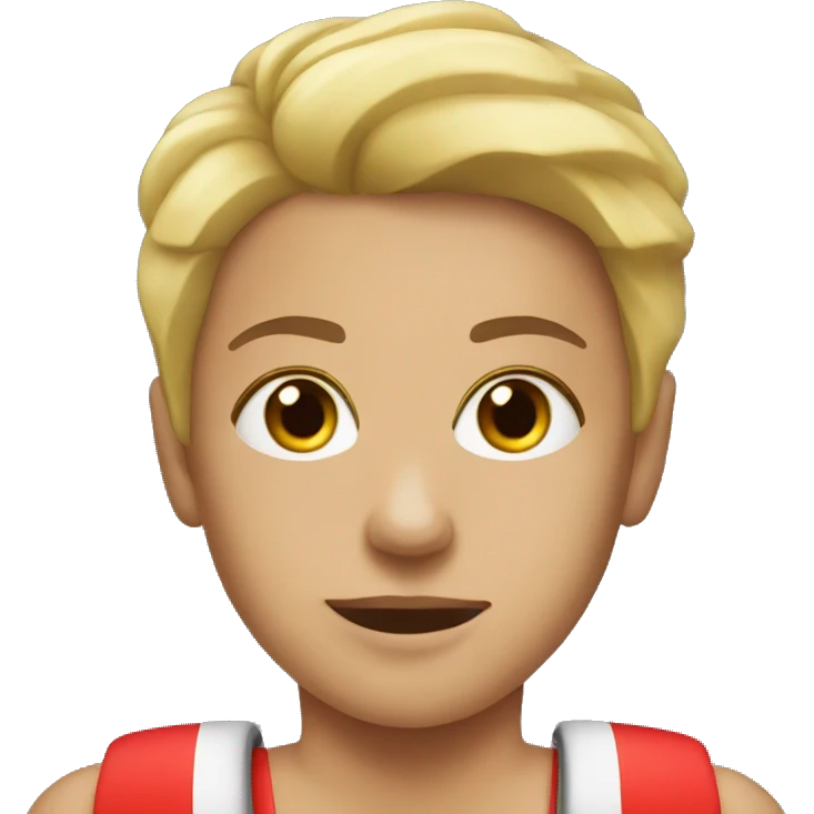 Sarah as a life guard emoji