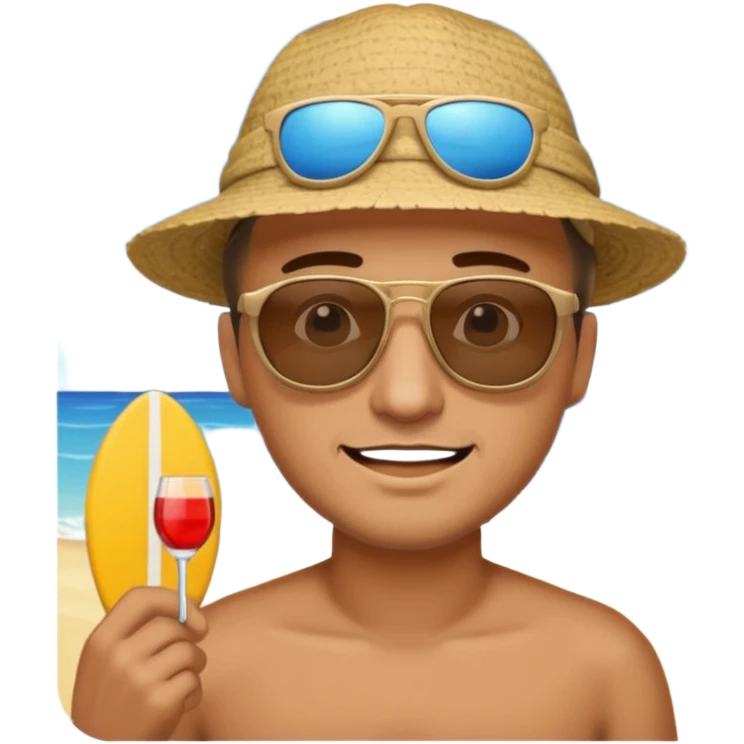 I told him about the beach emoji