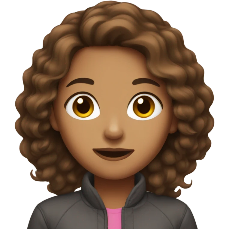 Brown hair girl emoji