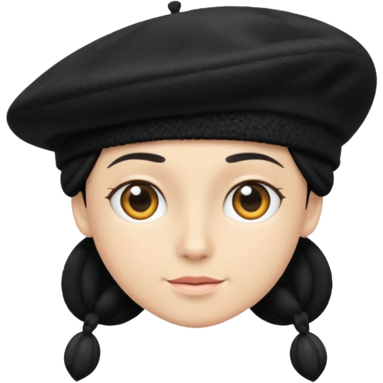 beret black winter no human emoji
