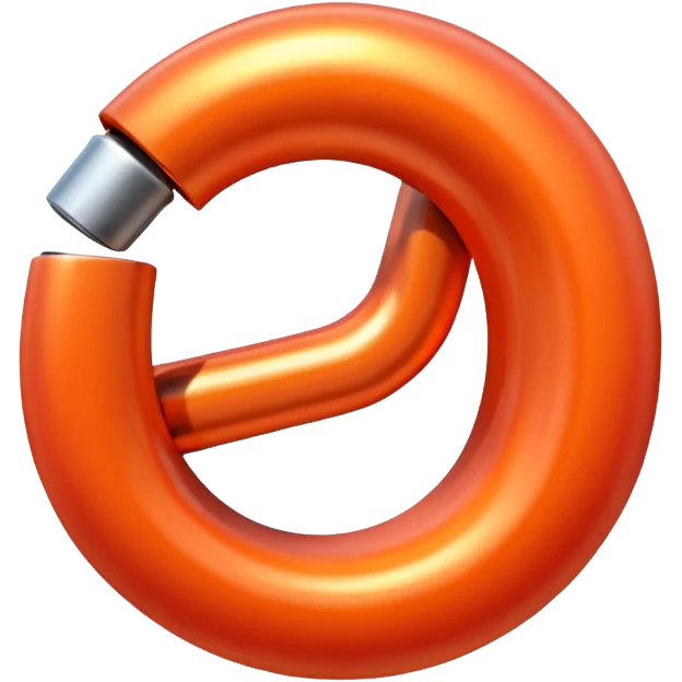 red orange link emoji