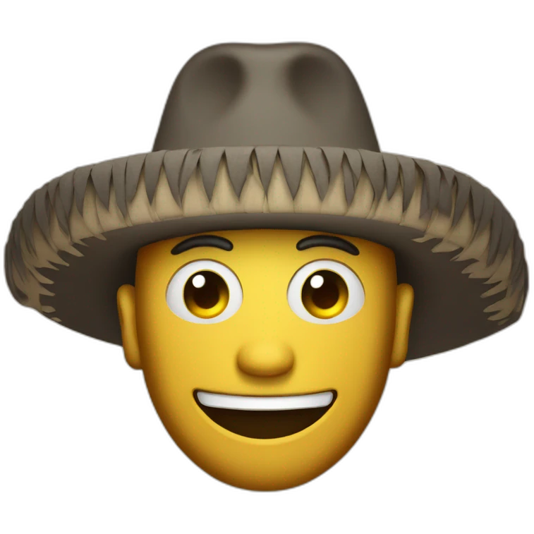 sombrero man with a nasty smile emoji