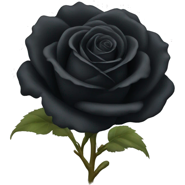 Black rose emoji