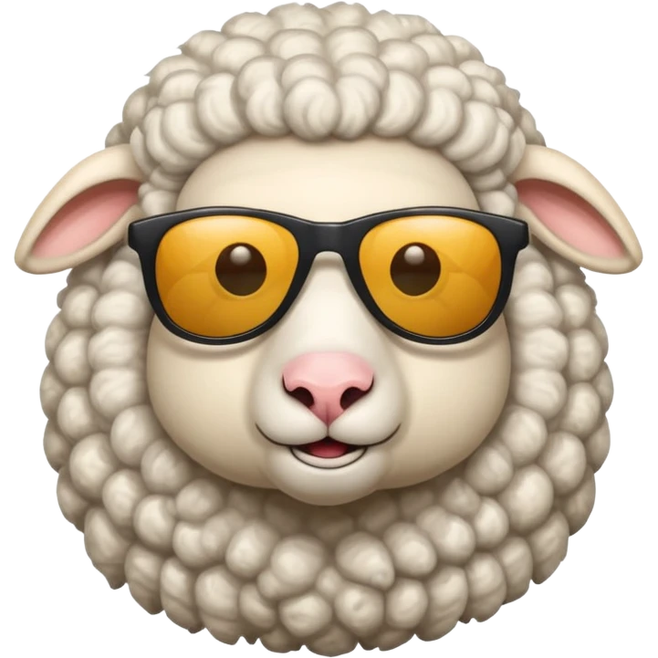  sheep man with sunglasses emoji