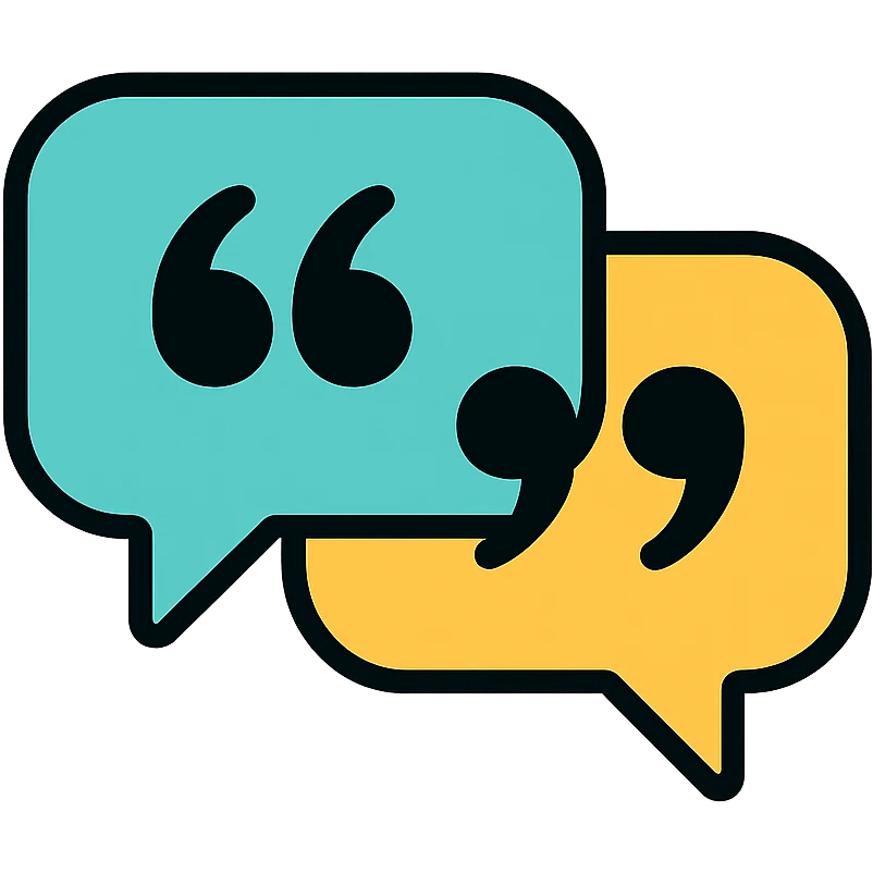 quotes icon emoji