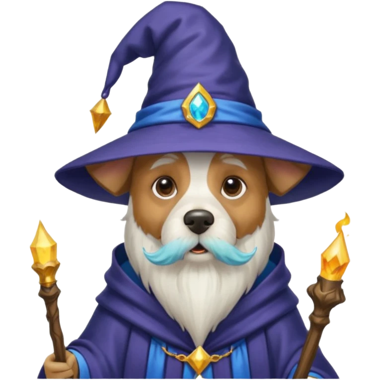 Dog wizard emoji