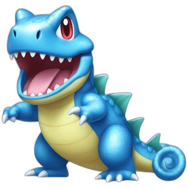 Shiny totodile emoji