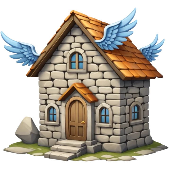 a house with wings emoji