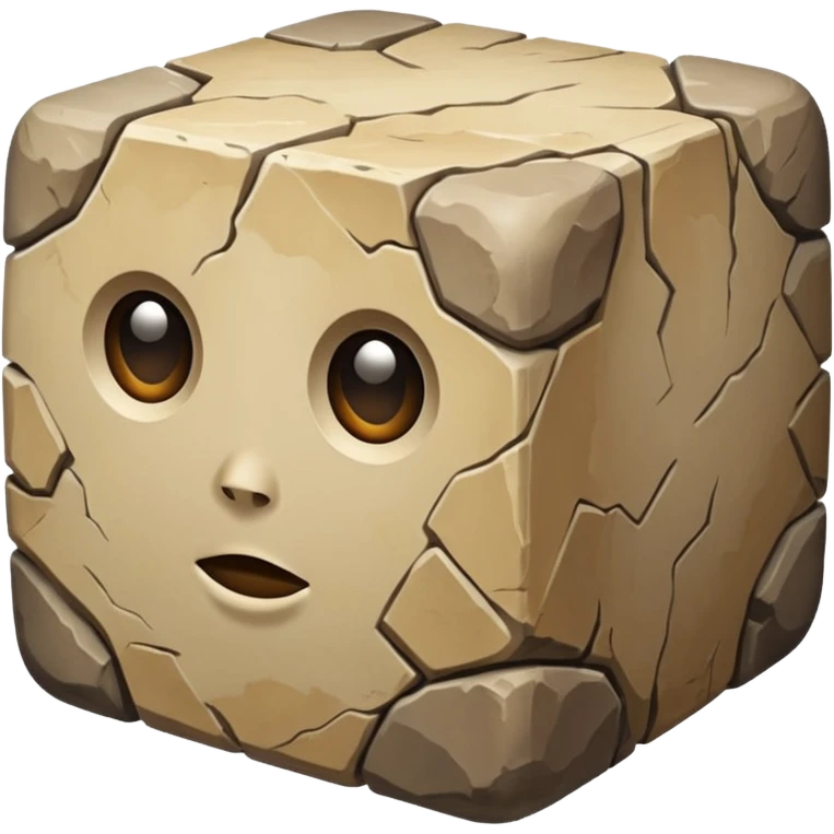 american-beije-intricate-stone-age-rocky-cube-shaped emoji