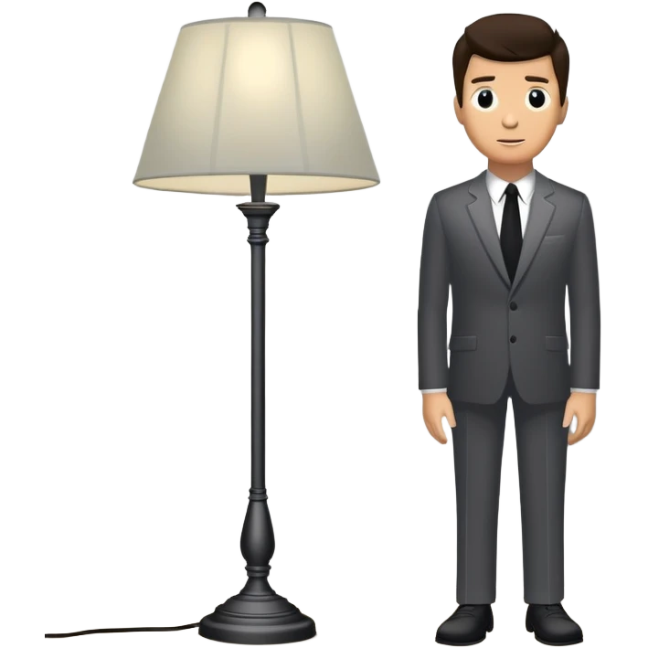 Rick Astley as 10 ft tall backrooms entity’s shadow next to a lamp in a room and the background is black and grey emoji