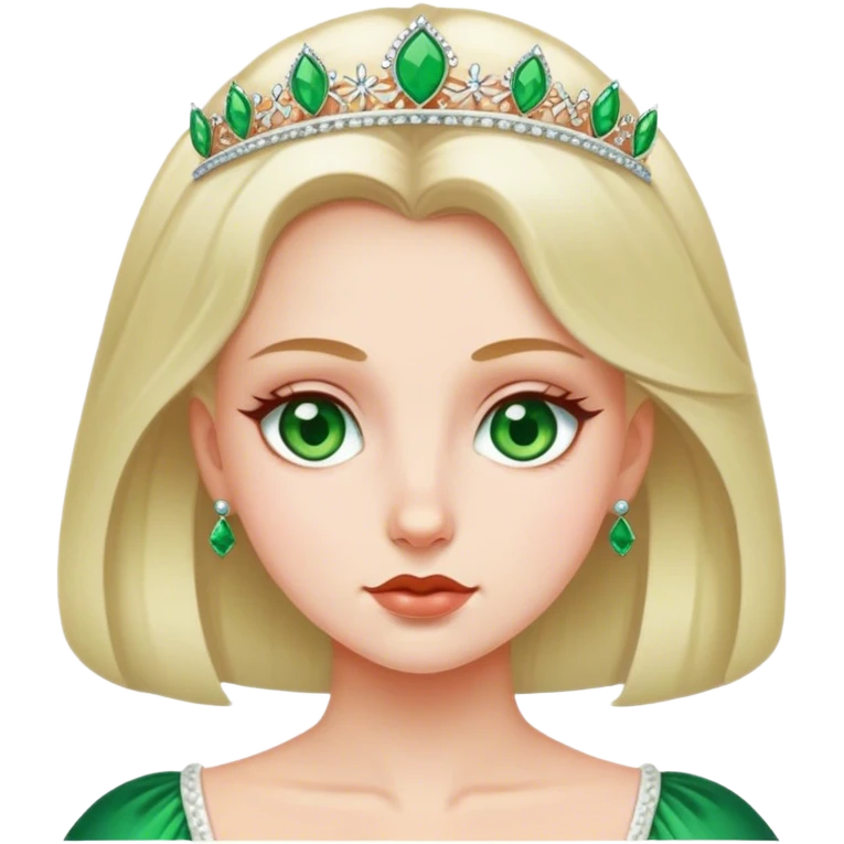 polish princess with green eyes emoji