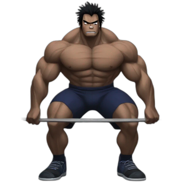 Powerlifter deadlift sasuke emoji