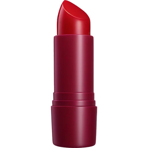 Dark red lip balm emoji