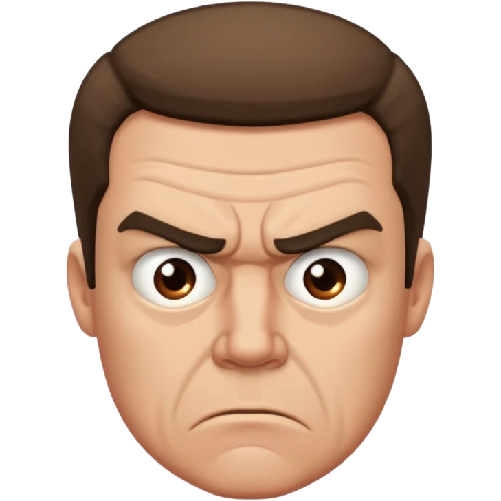 man annoyed with a man emoji