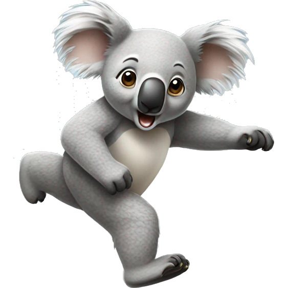 Koala running emoji