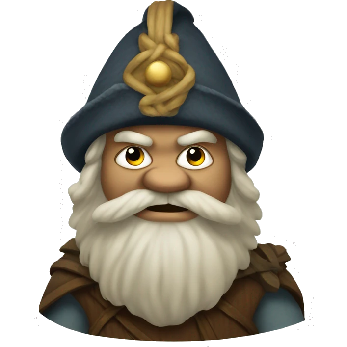 Pepe emoji dressed as an accurately depicted norse mythology dwarf. emoji