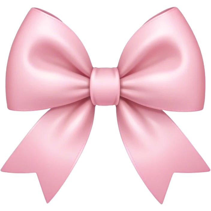 Cute light pink bow emoji