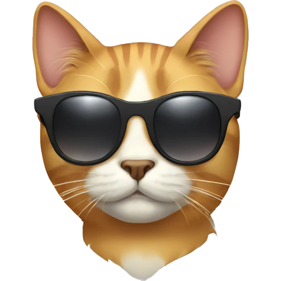Cat with sunglasses emoji