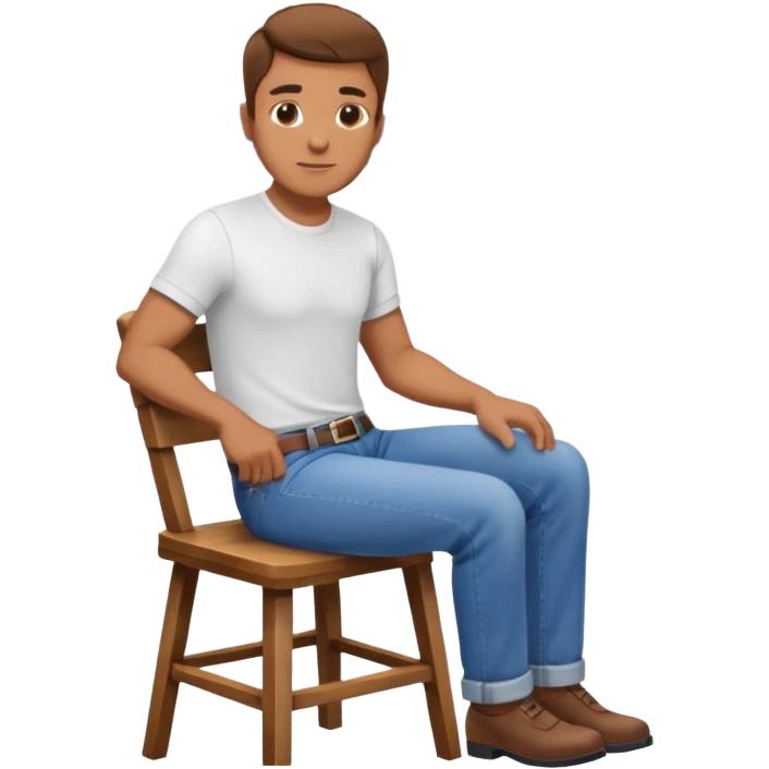 Man + chair + city view emoji