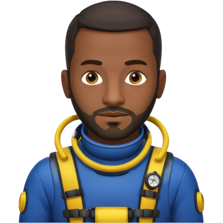 Moroccan Male 38, dark hair, short beard, slightly overweight, scuba diving emoji