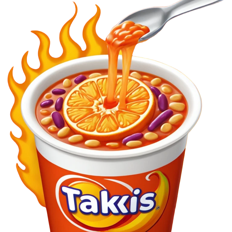 Maruchan instant lunch con Takis Fuego emoji