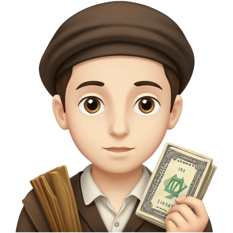 jewish boy looking for sheckels emoji