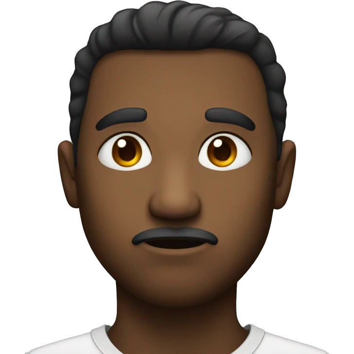 Serious face emoji