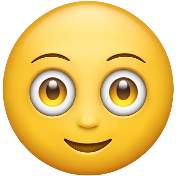 A regular emoji with a third eye on the forehead emoji