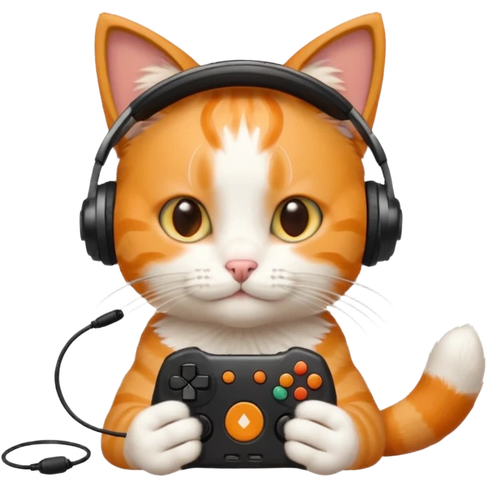 Gamer cat emoji  emoji