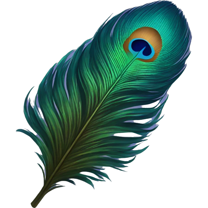 peacock feather emoji