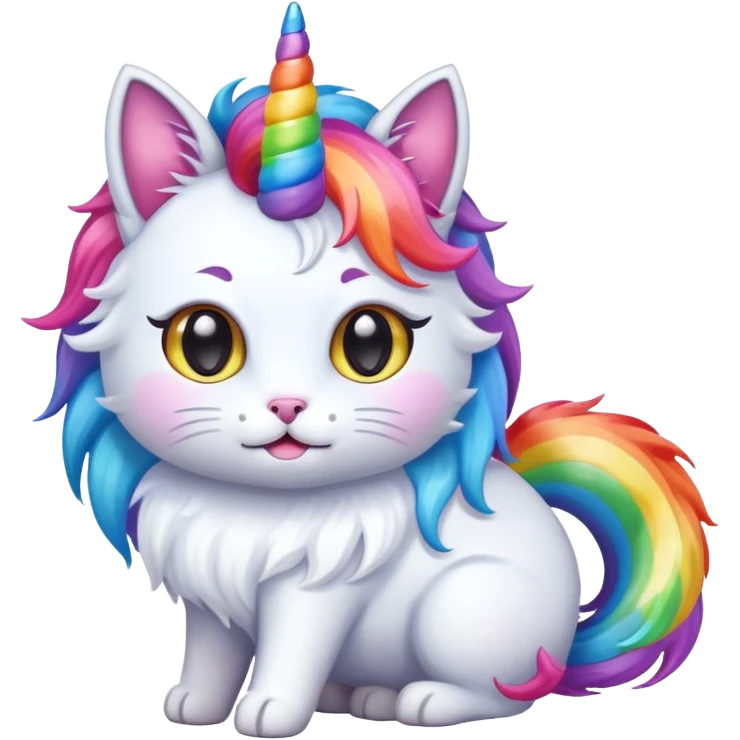 cat unicorn hybrid emoji