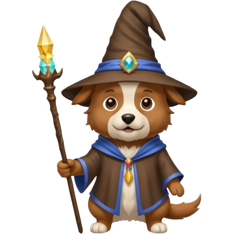 Dog wizard emoji
