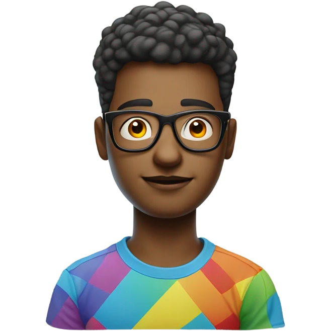 Vector nerd emoji