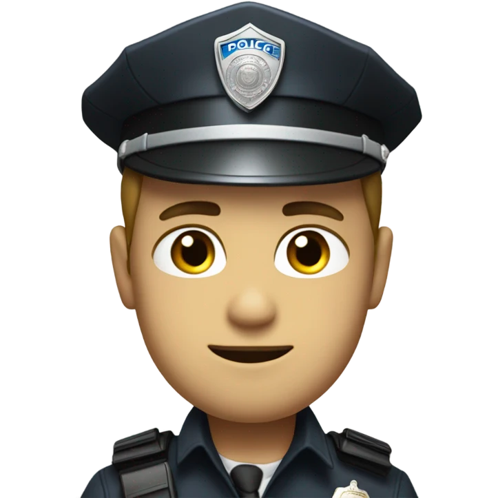 police officer white  emoji