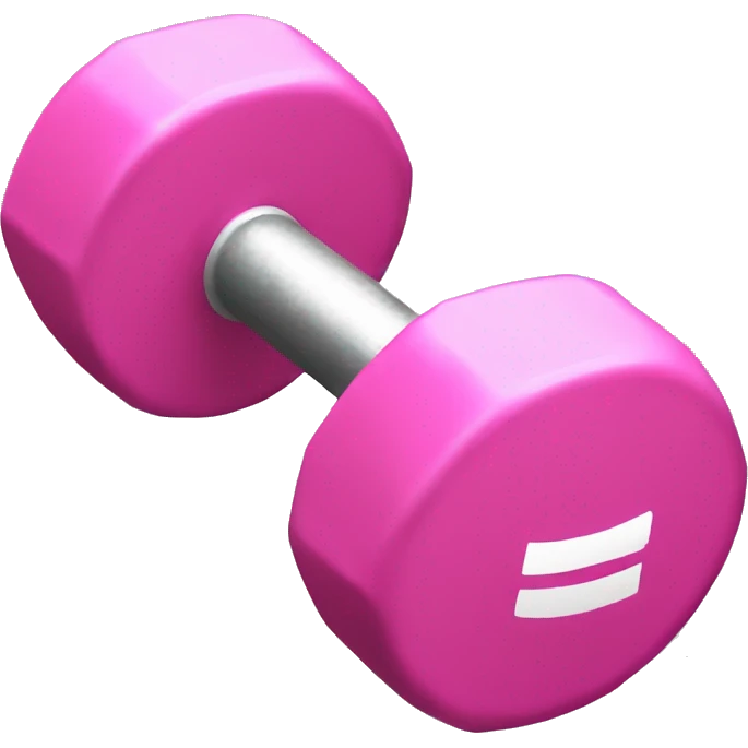 Pink dumbbell  emoji