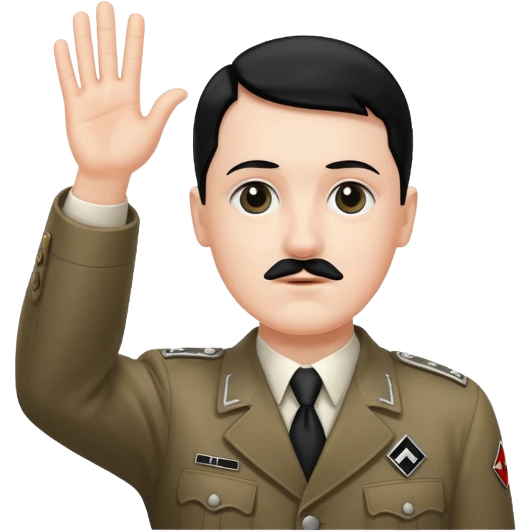 Hitler salute emoji