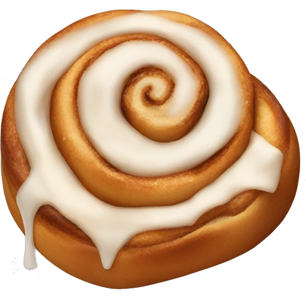cinnamon roll with bow emoji