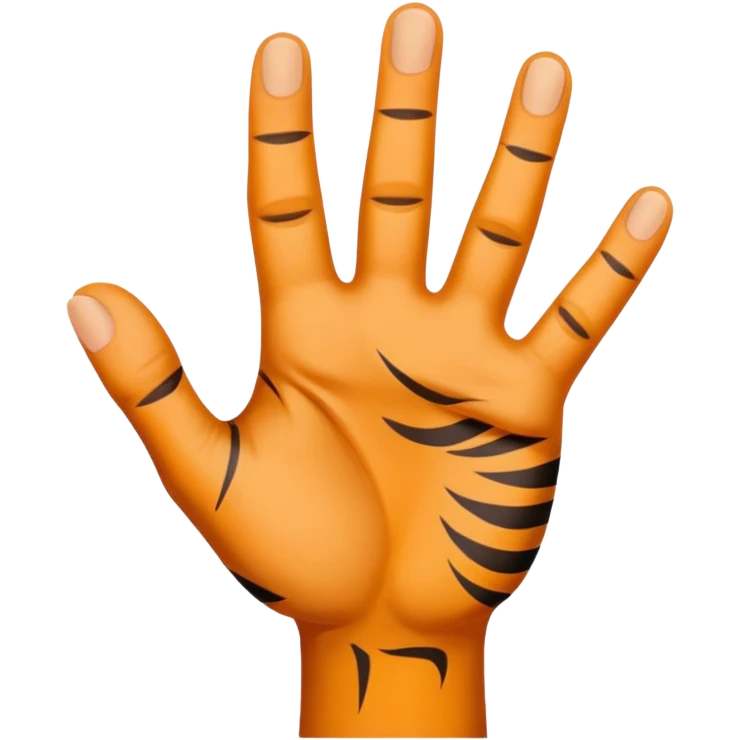 tiger hand sign emoji