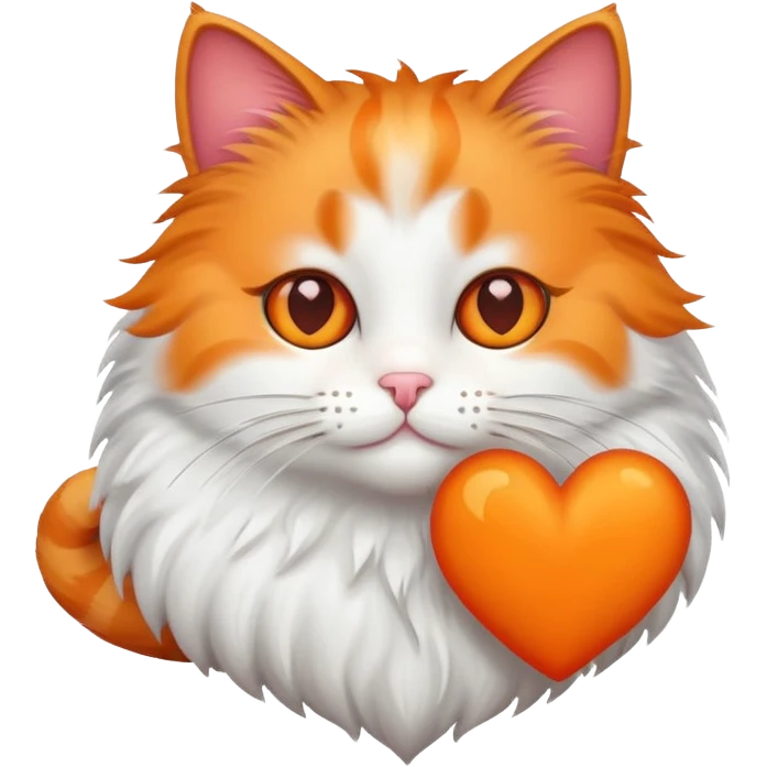 Cat with a heart emoji
