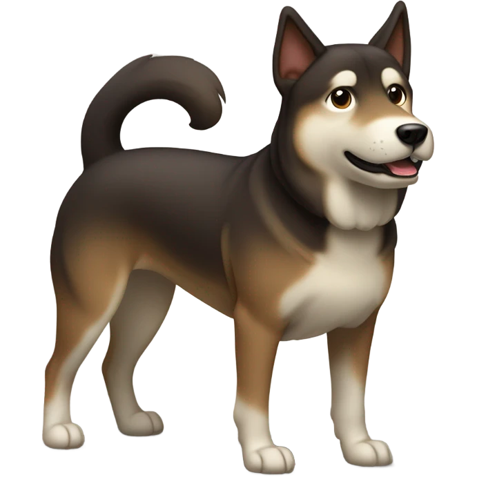 Verry dark brown shikoku emoji