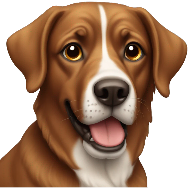 Brown dog emoji