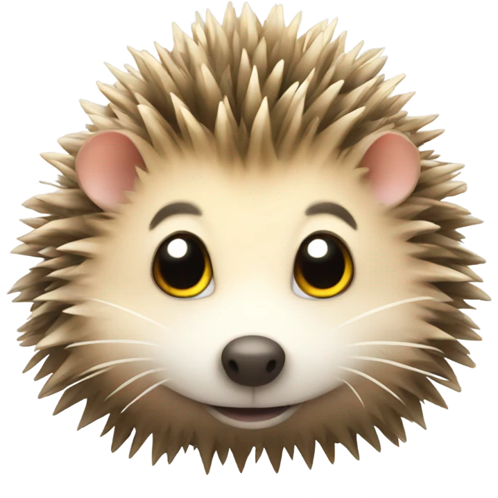 Hedgehog with sunshine emoji