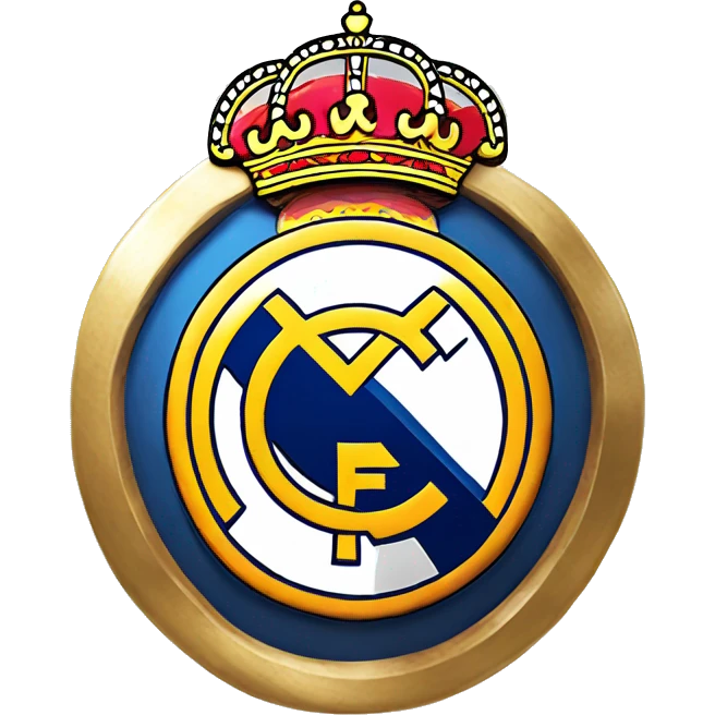 Escudo del Real Madrid en 3d con fondo transparente emoji