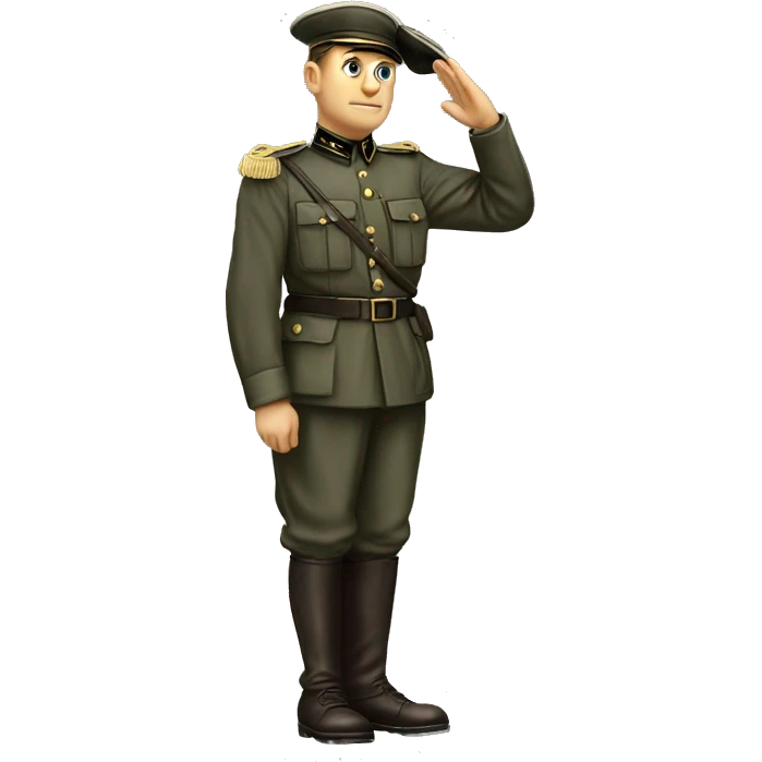 German classical 1940 soldier ave caesar saluting emoji