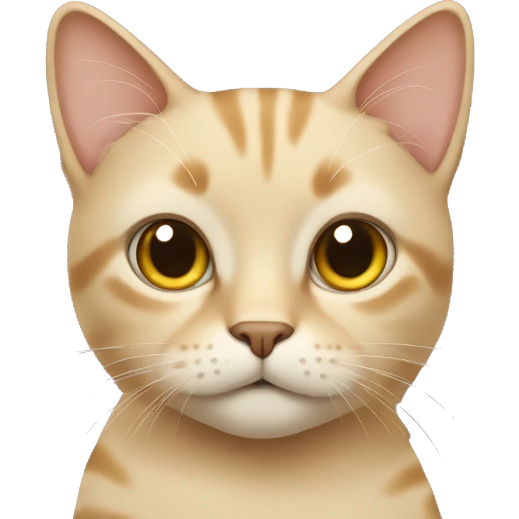 Beige cat emoji