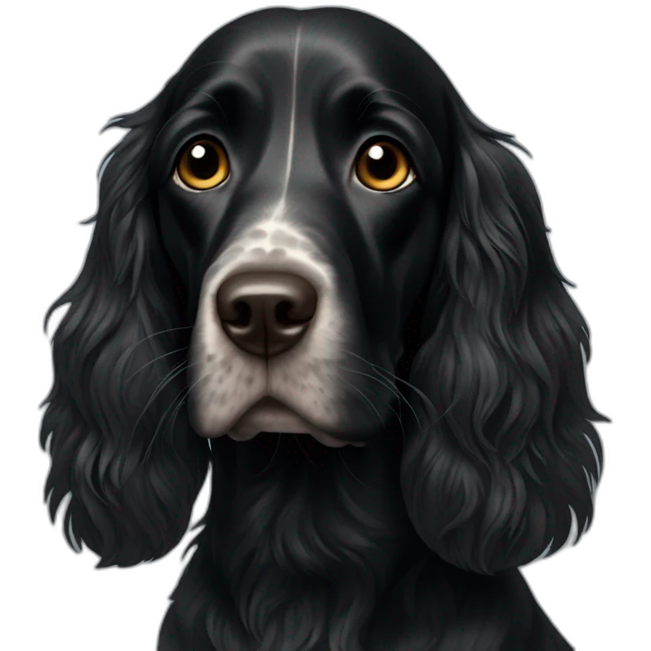 Black sprocker emoji