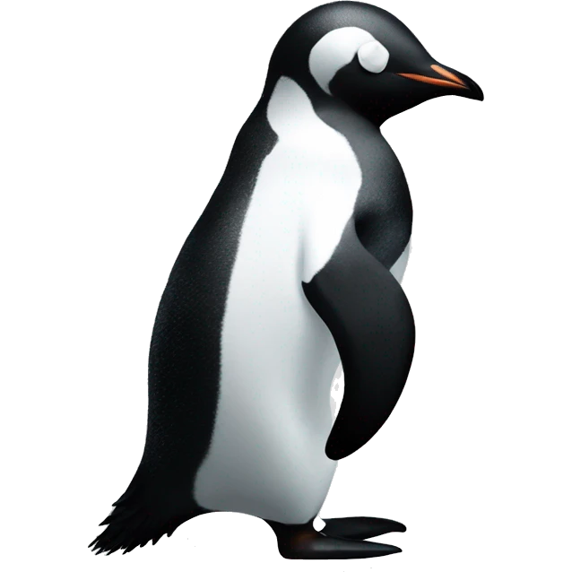 black and white penguin emoji