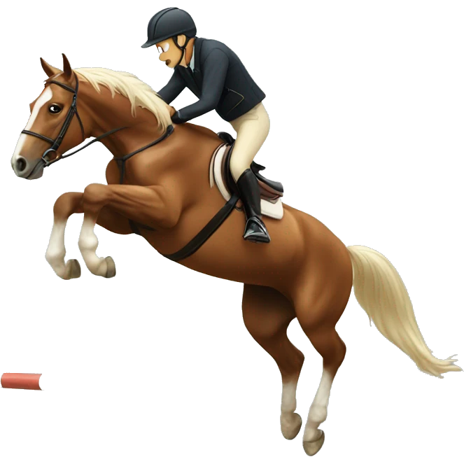 Horse jumping emoji